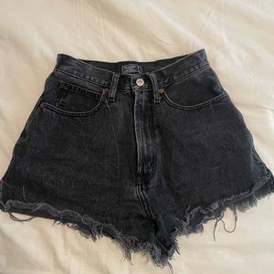Abercrombie and Fitch black jean shorts